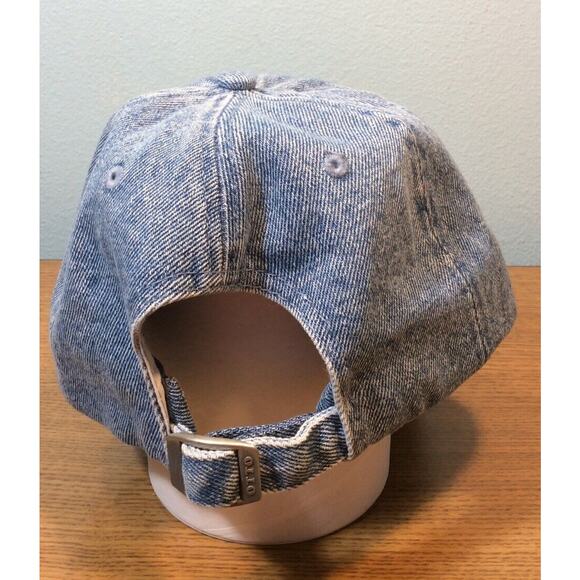 RFD-TV Rural Media Blue Demin Nashville Tenn Strapback Baseball Hat Cap & Pin - Picture 3 of 8